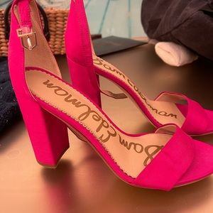 Sam Edelman bright pink heels never worn